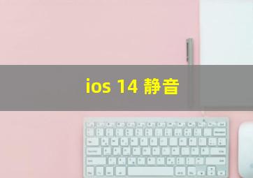 ios 14 静音